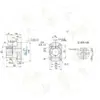 Base com suporte Tipo flange Aberto RBT01-D10 RBT02-D15 RBT06-D20 RBT11-D30