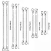 Cadena de Extensión de Acero de Titanio Más Vendida Transfronteriza con Broche de Langosta de Doble Extremo Cadena de Cola DIY Juego de 5 Piezas Juego de Cadenas de Extensión Accesorios de Decoración