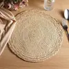 Esterilla de Paja y Hojas de Maíz, Posavasos de Hierba de Calabaza, Esterilla Aislante de Calor, Posavasos Antiescaldado, Vajilla Tejida a Mano Estilo Japonés, Plato de Cena Transfronterizo