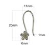YB elegante 36121 directo de fábrica plata s925 flor gancho para la oreja estilo coreano simple elegante aretes para mujer