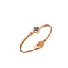 Pulsera de acero de titanio de cuerpo completo sin color estilo INS europeo y americano de lujo ligero extremadamente simple joyería de pulsera de acero inoxidable con nácar transfronteriza