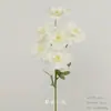 Flores Artificiais Brancas para Decoração de Casamento, Flores de Seda, Ornamentos de Flores Artificiais, Arte Floral Seca, Materiais de Rosa, Arranjo de Flores para Corredor, Arranjo de Parede e Chão