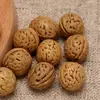 Cesta de Flores Tejida Natural de Núcleo de Durazno Venta Directa Cesta de Venta Directa Accesorios Adornos Grabados con "Bao Ping Ping An"