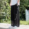Pantalones casuales huecos de malla transpirable para hombre, pantalones delgados transpirables de verano, pantalones deportivos rectos modernos para hombre