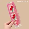 Fita Mágica Infantil Desenho Laço Renda Franja Patch para Meninas Pequenas, Fixador de Cabelo Amigo do Cabelo para Meninas