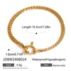 Jieding Juego de Joyería Europeo y Americano Acero de Titanio Zirconia Collar Lujo Ligero Accesorios de Nicho Pulsera de Acero Inoxidable para Mujer Joyería Transfronteriza