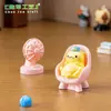 Novos acessórios de decoração DIY de paisagem em miniatura com tema de gato para o dia a dia; estatuetas de resina retratando gatos em suas rotinas diárias