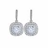 Brincos Europeus e Americanos Simples Atmosféricos Versáteis Cristal Deslumbrante Zircônia AAA Cravejada Elegantes Femininos Socialite Brincos de Luxo Leve
