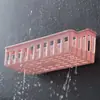 Estante de Almacenamiento de Pared, Estante de Plástico para Pared sin Taladro para Cocina, Inodoro, Baño, Almacenamiento Varios, Estilo Nórdico