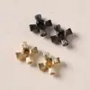 Chapado en cobre 18k color plata grueso preservador de color micro-incrustado circón agujero grande hueco cuentas espaciadoras pulsera DIY abalorios accesorios de joyería cristal