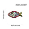 Broche Cartoon Original Transfronteiriço Liga Jesus Criativo Personalizado Decoração de Mochila Acessório de Roupa Proteção da Cintura Broche Anti-Exposição