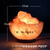 Lámpara de Sal Cristal USB al por Mayor Lámpara de Noche de Sal Mineral del Himalaya Uso para Computadora Oficina Luz de Color Cambiante Lámpara de Piedra de Sal