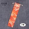 Estilo japonés y viento algodón y lino bolsa de almacenamiento de viaje bolsillo con cordón vajilla de paja cuchara palillos bolsa de tela al por mayor