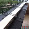 Colgador para macetas de balcón, estante para flores, soporte de hierro colgante para barandilla de flores, estante para macetas de suculentas para alféizar