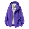 Chaqueta de Montañismo a Prueba de Viento e Impermeable para Pareja con Relleno Desmontable (Forro polar) Forro, Tres en Uno 0.05kg Juego de Piezas