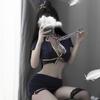 Pinxian lencería sexy para mujer falda sexy para cadera uniforme de azafata tentación traje de noche medias de comercio exterior nube