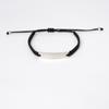 Pulsera Tejida Transfronteriza de Amazon Transfronteriza Nueva Línea A Nudo Plano Acero Inoxidable en Blanco Talla Pequeña Curva Marca Negro y Blanco Rojo Hombres