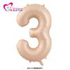 Globo blanco leche estilo Ins de 32 pulgadas, color crema, de aluminio digital, ideal para fiestas de cumpleaños infantiles y adultos.