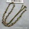 Estilo Étnico Corda Trançada à Mão Cinto Fino Cinto para Calça Preto e Branco Acessórios de Cintura Corda de Cintura Tiras para Saia Feminina