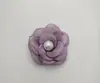Novos Acessórios de Cabelo, Sapato e Chapéu, Acessórios de Roupa Camélia com Borda de Pérola Decorada em Renda Estilo Coreano Feitos à Mão DIY