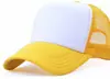 Gorra de malla publicitaria personalizada DIY gorra de béisbol para viajes en grupo personalizada gorra de algodón amarilla para estudiantes impresión de LOGOTIPO