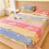 Lençóis de Veludo de Feijão Espessos para Outono e Inverno Cor Pura Jacquard Veludo Leite Quente Protetor de Colchão Simmons Marrom Capa de Cama Colchão