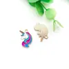1 Colgante de Aleación Esmaltada de Unicornio Accesorio DIY para Colgantes, Pendientes, Pulseras, Llaveros y Componentes de Joyería