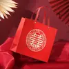 Caja de Dulces para Boda China Caja de Regalo Creativa para Boda Bolsa de Regalo Souvenir Caja de Dulces Festiva Roja Caja de Regalo