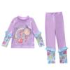 Novo Maiô Infantil para Meninas, Conjunto de 2 Peças Peça Única com Manga Longa e Calça Longa, Roupa de Banho de Surfe com Proteção Solar para Meninas Jovens, Médias e Mais Velhas