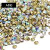 Vendas Diretas de Fábrica de Diamantes Aaa de Comércio Nacional, Diamantes de Cristal de Vidro Redondos Coloridos com Fundo Pontiagudo, Strass, Acessórios de Joalheria e Vestuário DIY