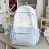 Mochila estampada y teñida para niñas, diseño elegante y fresco, adecuada para estudiantes de secundaria y primaria, mochila casual para viajes