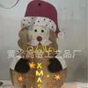 Suministro de Varios Artesanías de Decoración para el Hogar de Madera Regalo Forma de Árbol de Navidad Luz LED Calendario Adorno de Escritorio