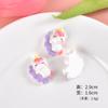 Nuevos accesorios pequeños de resina de unicornio estrella al por mayor hechos a mano DIY funda de teléfono sombreros horquilla crema pegamento accesorios