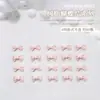 Joias para Nail Art Laço Rosa Fita de Balé Laço DIY Joia de Unha Vestível 50 Peças