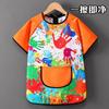 Bata de Graffiti para Niños Impermeable y Resistente a las Manchas Estudio Pintura al Óleo Vestido al Revés Guardería Delantal para Comer Impresión Gratuita Protección