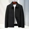 Chaqueta para hombre 2026 otoño/invierno, estilo workwear con solapa, forro polar de visón dorado, para hombres jóvenes y de mediana edad, business casual, abrigo grueso para commuting