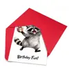 Combinação de Cartão de Aniversário Novo Feliz Transfronteiriço com Envelope Gato Fofo em Aquarela Cartão de Aniversário Grande Tamanho Escrito à Mão