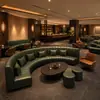 Sofá KTV, mesa de centro, sala privada, clube privado, pequena taverna, bar lounge, assentos em cabine, em forma de U, em forma de L, balcão, sofá em forma de arco semicircular