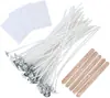 Material para Vela DIY pavio pavio de vela trançado firmemente pavio de vela pavio de cera conjunto