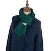 Comercio Exterior Bufanda de Lana Nueva Otoño e Invierno Estilo Coreano Estudiante Pareja Masculina y Femenina Etiqueta Acrílica Bufanda Tejida Color Puro