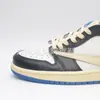 Tênis de Basquete Aj1 Low-Top Barb Black Warrior Lightning Marrom Escuro Mocha Masculino e Feminino Yutian Atacado Fd40258792