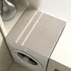 Alfombrilla Superior para Lavadora Estilo Wabi-Sabi de Tierra de Diatomeas Absorbente de Agua a Prueba de Polvo para Uso Doméstico Cubierta para Microondas, Refrigerador, Mesa de Noche