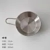 Tigela de Tempero Coreana Ins de Aço Inoxidável com Alça Tigela de Vinho de Arroz Tigela Doméstica Anti-Queda Tigela de Suplemento Alimentar Tigela de Lanche Salada de Frutas