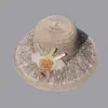 Sombrero de Pescador para Mujer Verano Protector Solar Sombrilla Sombrero de Paja Solar Cubre Rostro Protección UV Celebración de Internet Viaje Sombrero de Playa