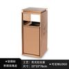 Cubo de almacenamiento cuadrado para hotel comercial, cubo de basura para pasillo de vestíbulo de centro comercial, cenicero de alto valor, cubo de basura de acero inoxidable