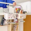 Cesta Colgante de Cabecera para Dormitorio de Estudiantes, Soporte para Teléfono de Cabecera, Pequeño Estante Colgante, Esenciales para Dormitorio, Solución de Almacenamiento para Literas Superiores e Inferiores