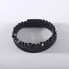 Pulsera Retro de Ojo de Diablo Multicapa para Hombre Transfronteriza Tejida a Mano Punk Acero Inoxidable Magnético Lapislázuli Ojo de Tigre