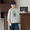 Sudadera de Otoño para Niños, Top de Manga Larga Nuevo de Otoño 2026 para Niños, Camiseta Básica Elegante para Niños Mayores, Venta al por Mayor