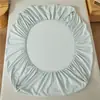 Sábanas Ajustables de Algodón Puro Clase A para Uso Doméstico 1.68m 2.0m Funda de Cama Simmons Dormitorio Estudiantil 0.9m Sábanas Ajustables para Cama