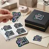 Adesivos Holográficos a Laser Autoadesivos de Vinil Personalizados Etiquetas Premium à Prova d'Água Cortadas para Porta-Retratos e